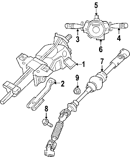 Jeep grand cherokee steering column #2