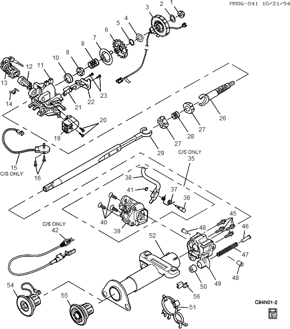 1994 ford taurus mercury sable electrical wiring diagrams schematics