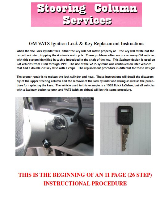 gm, buick, cadillac, chevrolet, oldsmobile, & pontiac vats vehicle anti