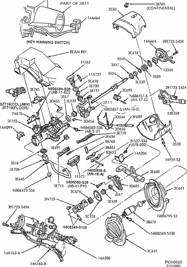 1995 Ford taurus steering column removal #10