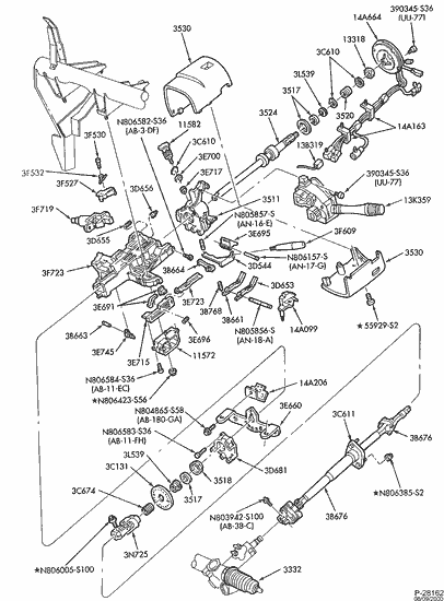 1995 Ford taurus steering column removal #9