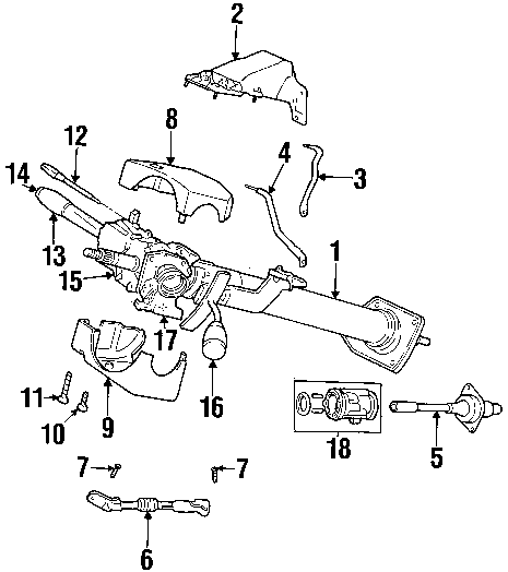 exploded view for the 2004 Dodge Dakota Tilt | Steering ... dodge d100 wiring diagram 