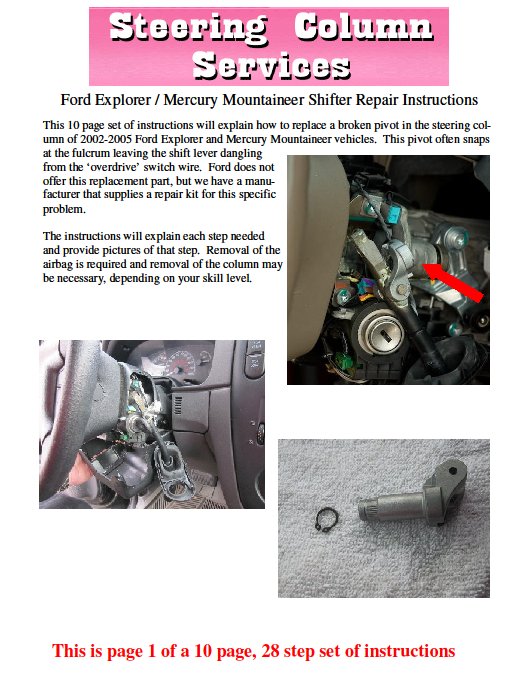 Broken shifter on ford explorer #6
