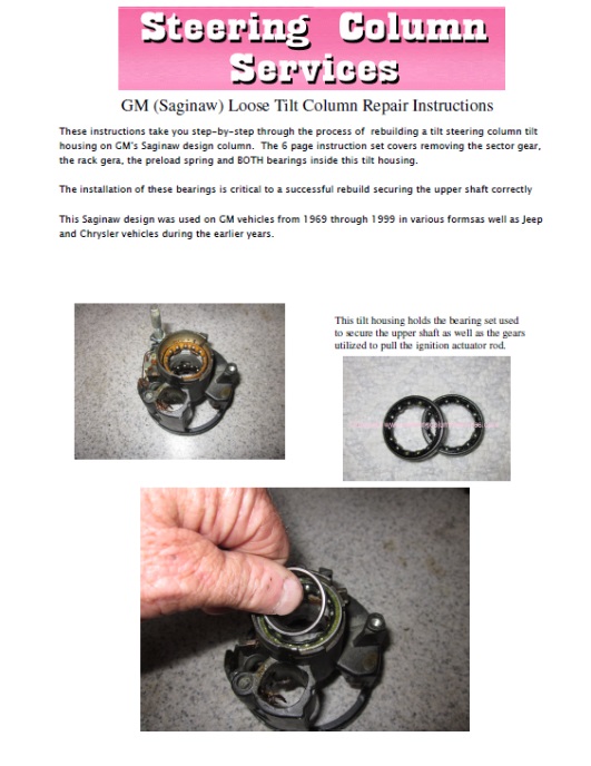 gm, buick, cadillac, chevrolet, oldsmobile, & pontiac GM Tilt Housing